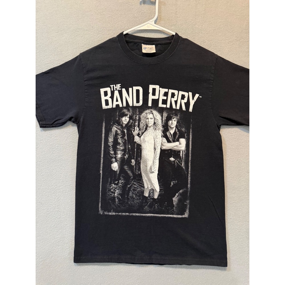 The Band Perry World Tour T-Shirt Black Cotton Graphic Band Tee Small